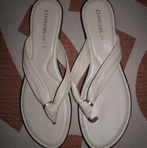 Damiani's Made In Italy Cream Color Sandals